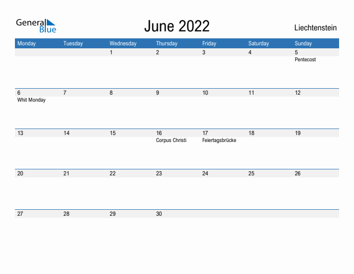 Fillable June 2022 Calendar