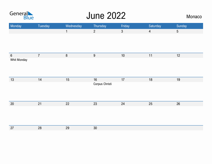 Fillable June 2022 Calendar