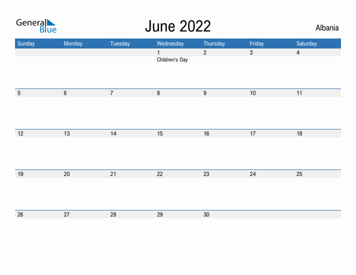 Fillable June 2022 Calendar