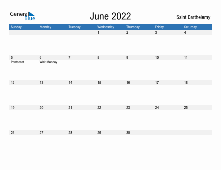 Fillable June 2022 Calendar