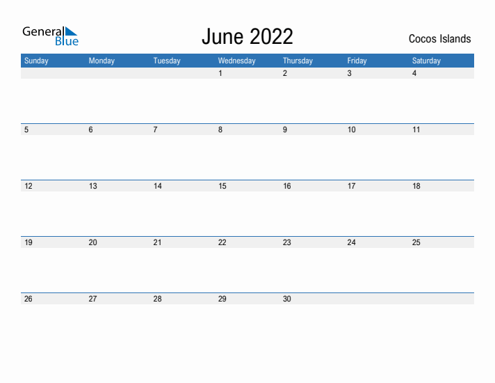 Fillable June 2022 Calendar