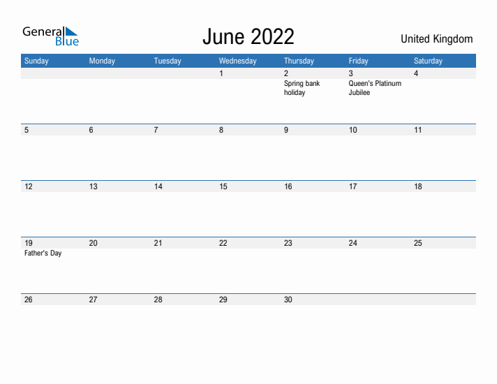 Fillable June 2022 Calendar