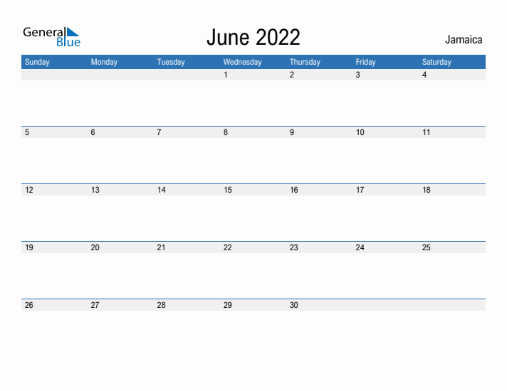 Fillable June 2022 Calendar