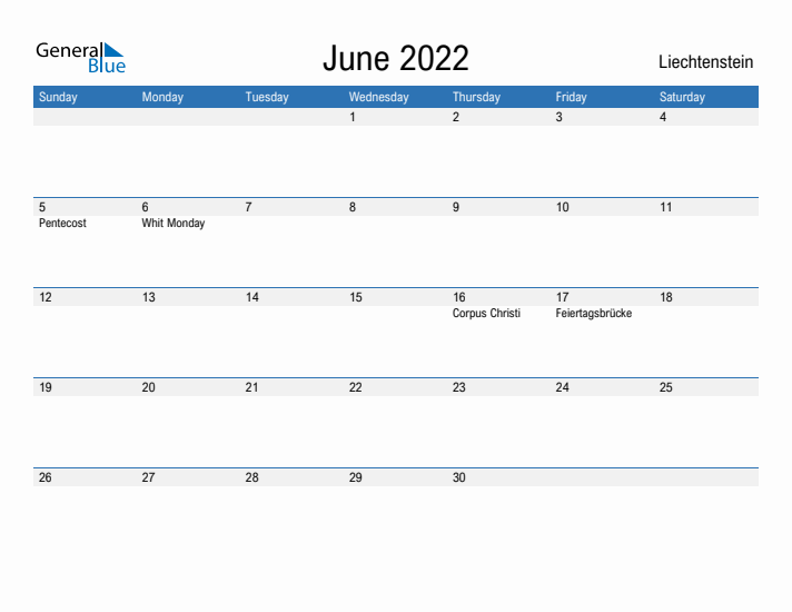 Fillable June 2022 Calendar