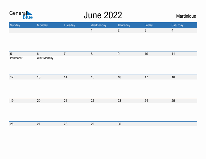 Fillable June 2022 Calendar