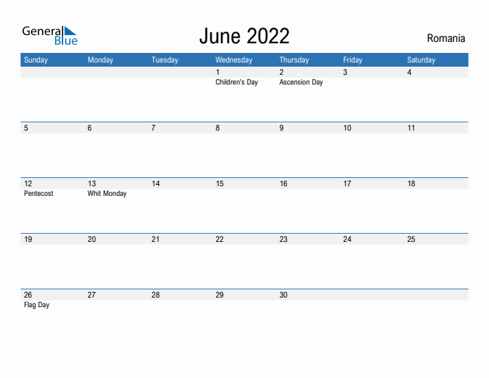 Fillable June 2022 Calendar