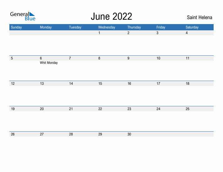 Fillable June 2022 Calendar