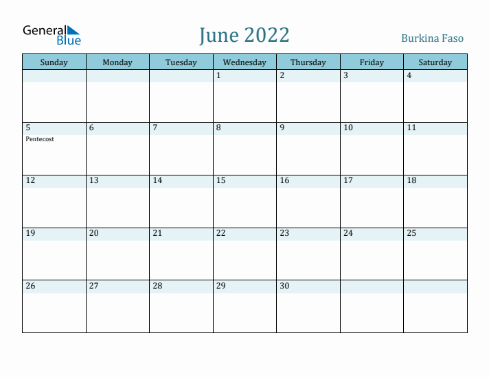 June 2022 Calendar with Holidays