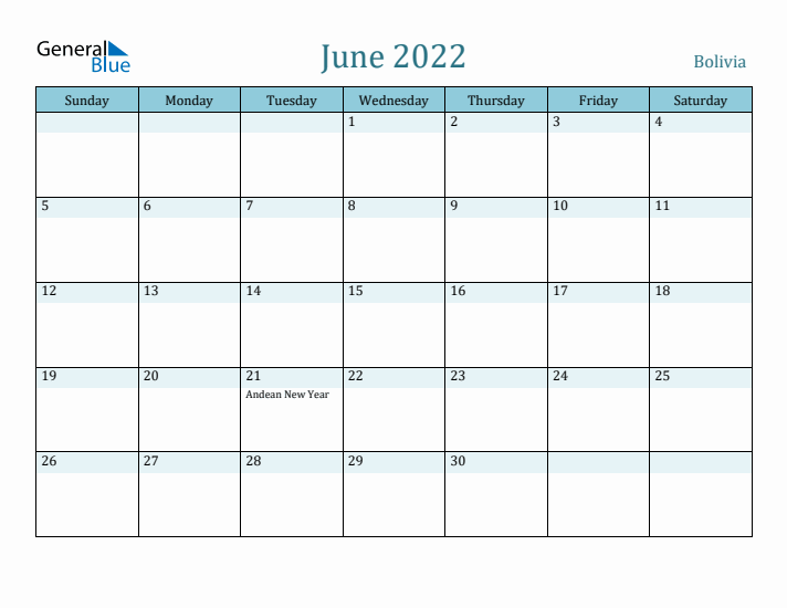 June 2022 Calendar with Holidays