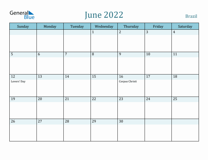 June 2022 Calendar with Holidays