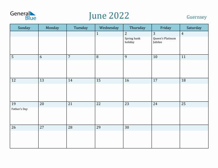 June 2022 Calendar with Holidays