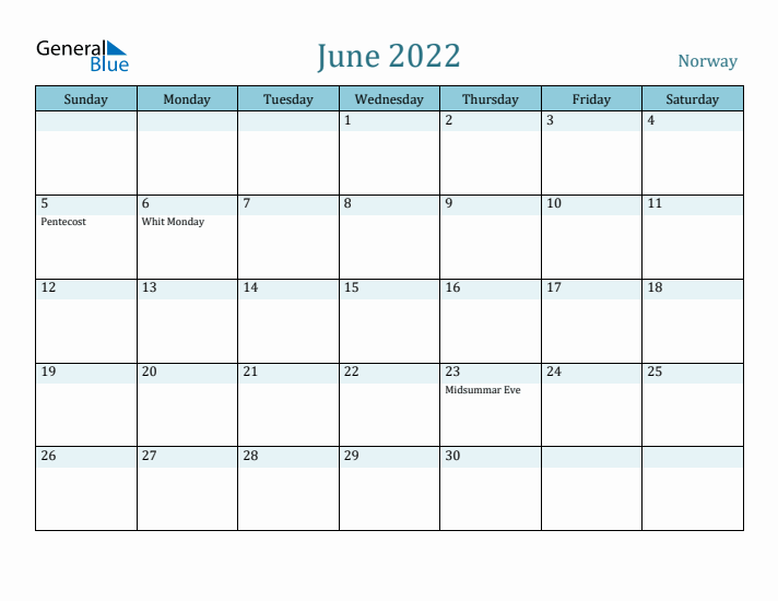 June 2022 Calendar with Holidays