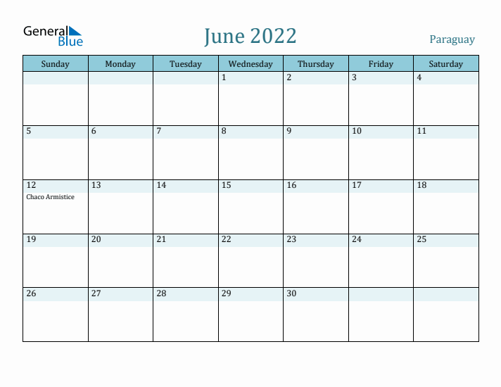 June 2022 Calendar with Holidays