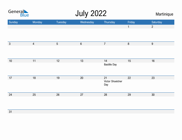 Fillable July 2022 Calendar