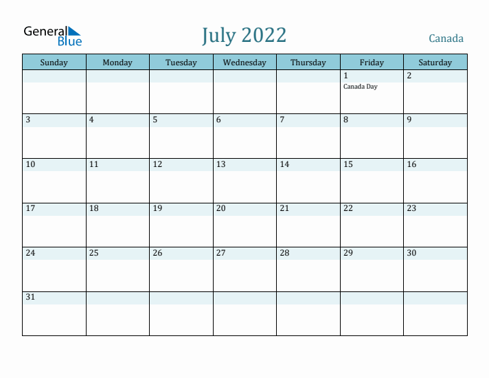 July 2022 Calendar with Holidays