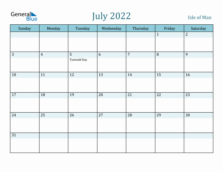 July 2022 Calendar with Holidays