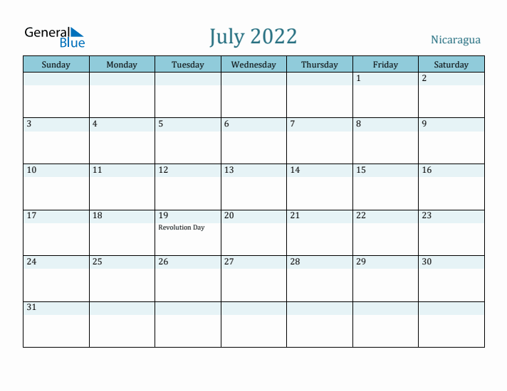 July 2022 Calendar with Holidays