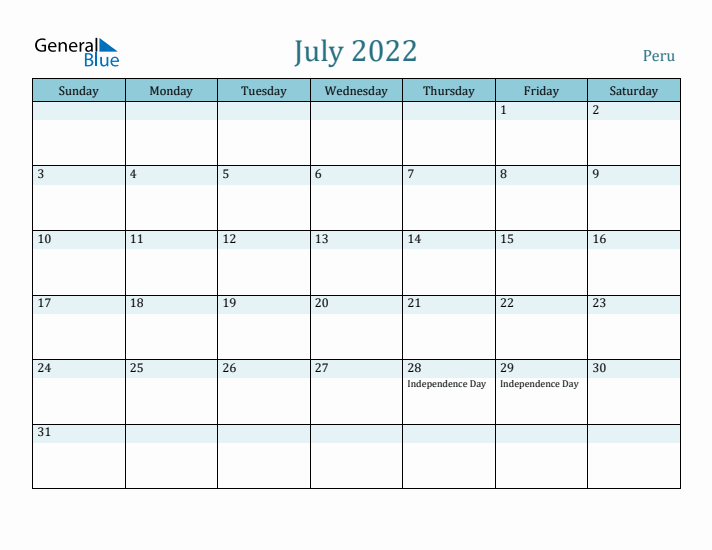 July 2022 Calendar with Holidays