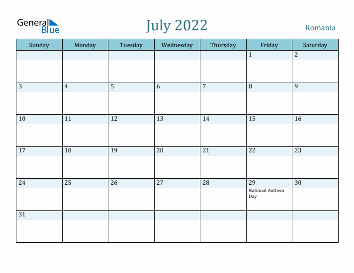 July 2022 Calendar with Holidays