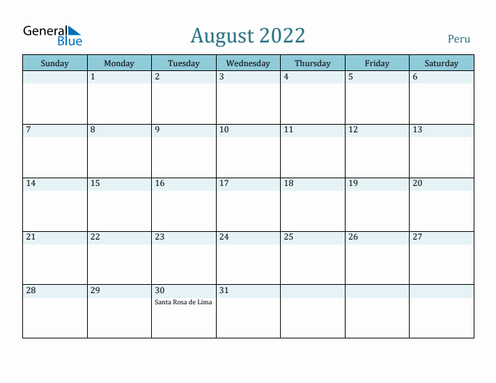 August 2022 Calendar with Holidays