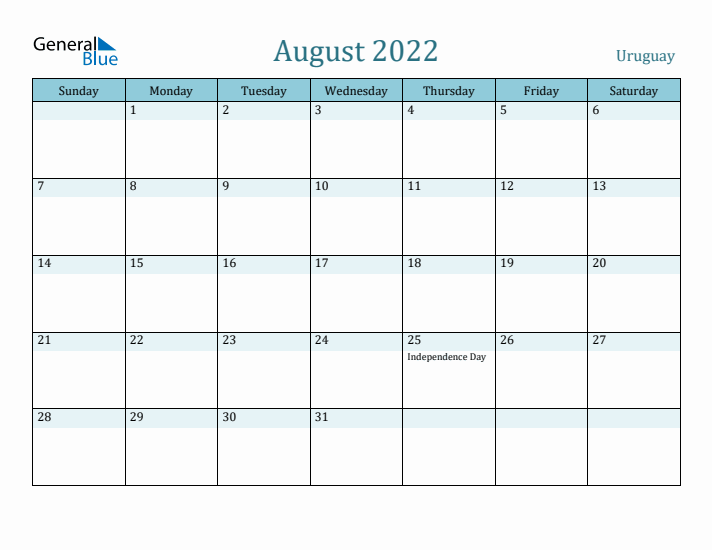 August 2022 Calendar with Holidays