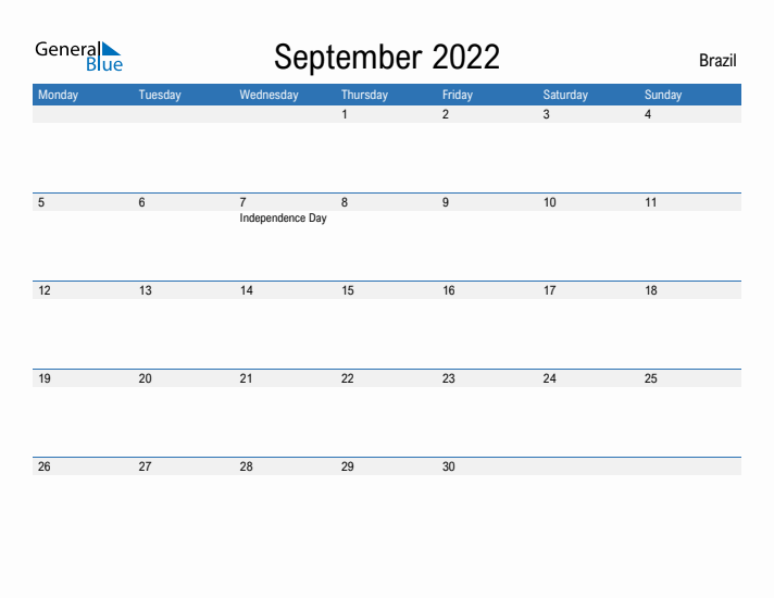 Fillable September 2022 Calendar