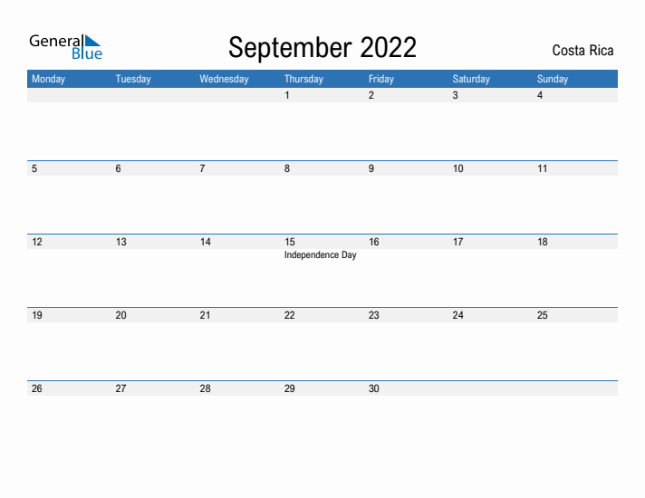 Fillable September 2022 Calendar