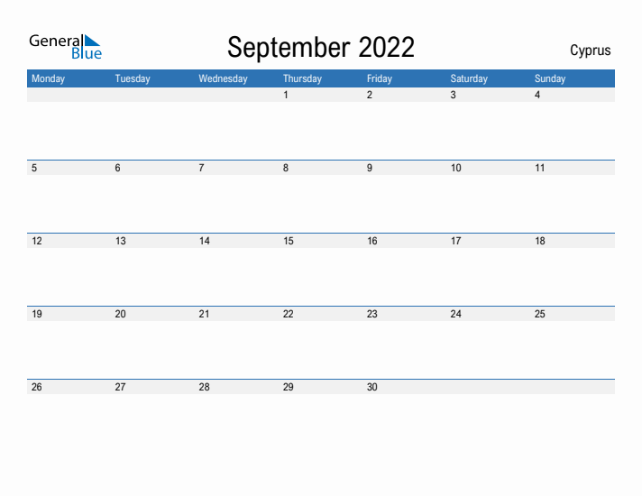 Fillable September 2022 Calendar