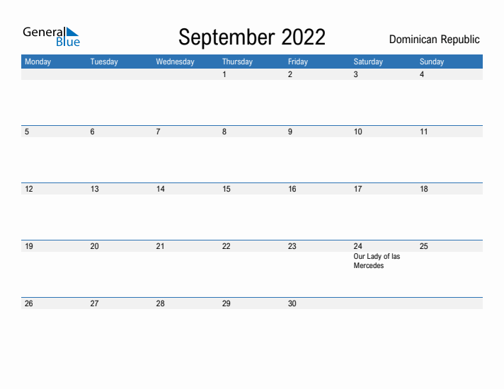 Fillable September 2022 Calendar