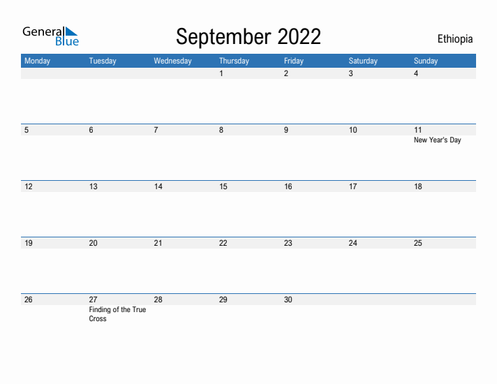 Fillable September 2022 Calendar