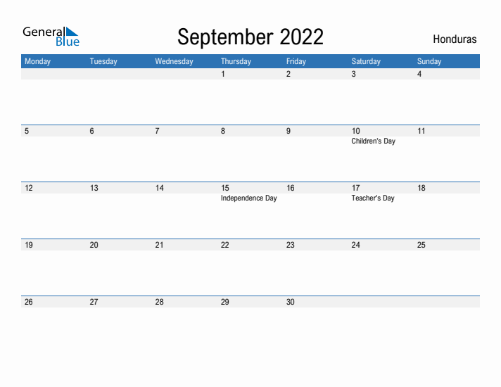 Fillable September 2022 Calendar