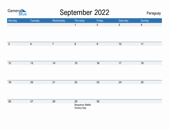 Fillable September 2022 Calendar