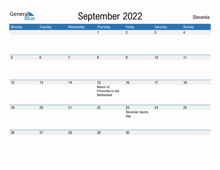 Fillable September 2022 Calendar