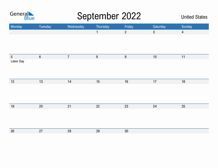 Fillable September 2022 Calendar