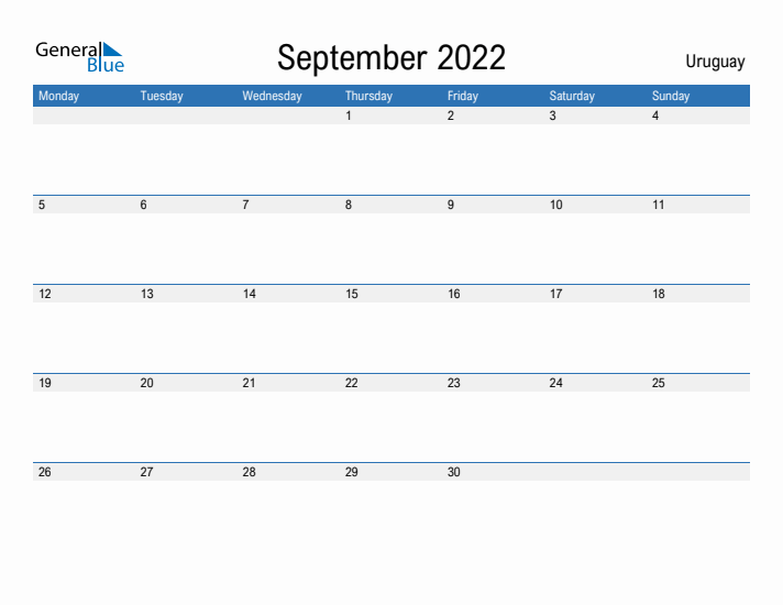 Fillable September 2022 Calendar