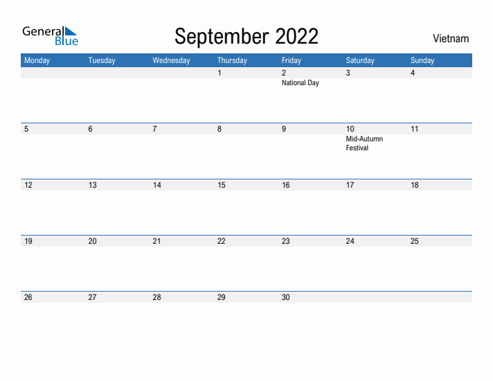 Fillable September 2022 Calendar