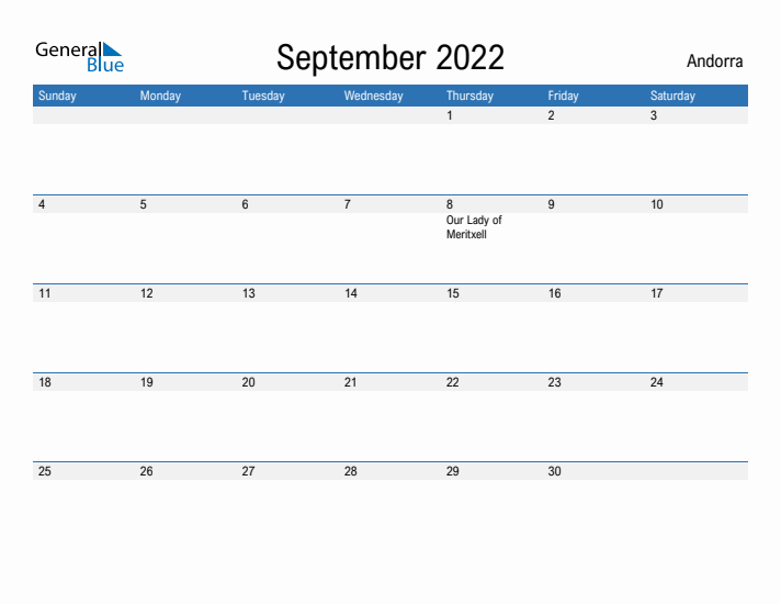 Fillable September 2022 Calendar