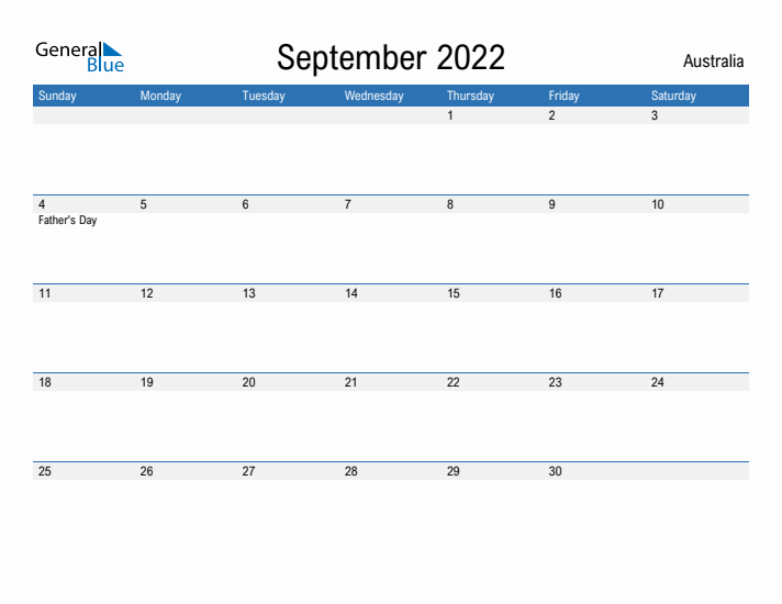 Fillable September 2022 Calendar