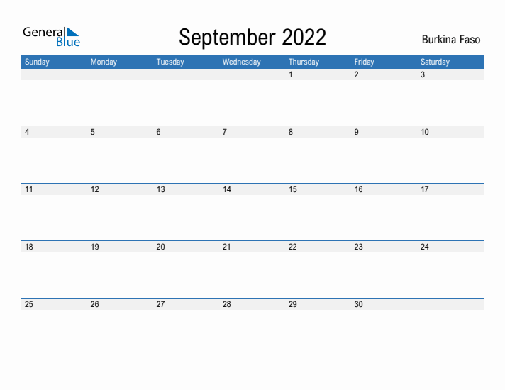 Fillable September 2022 Calendar