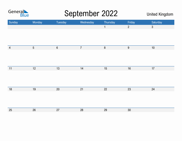 Fillable September 2022 Calendar