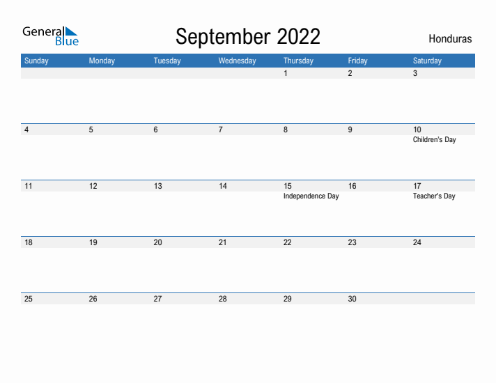 Fillable September 2022 Calendar