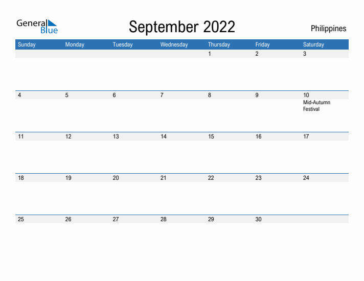 Fillable September 2022 Calendar