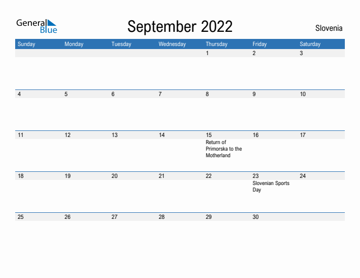 Fillable September 2022 Calendar