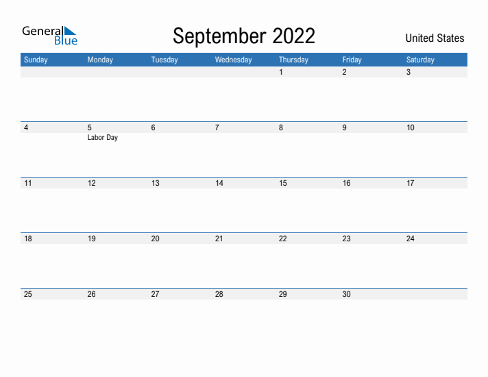 Fillable September 2022 Calendar