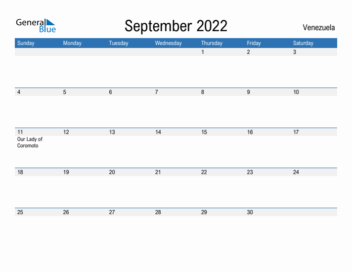 Fillable September 2022 Calendar