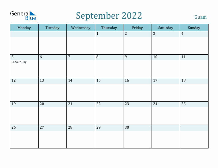 September 2022 Calendar with Holidays