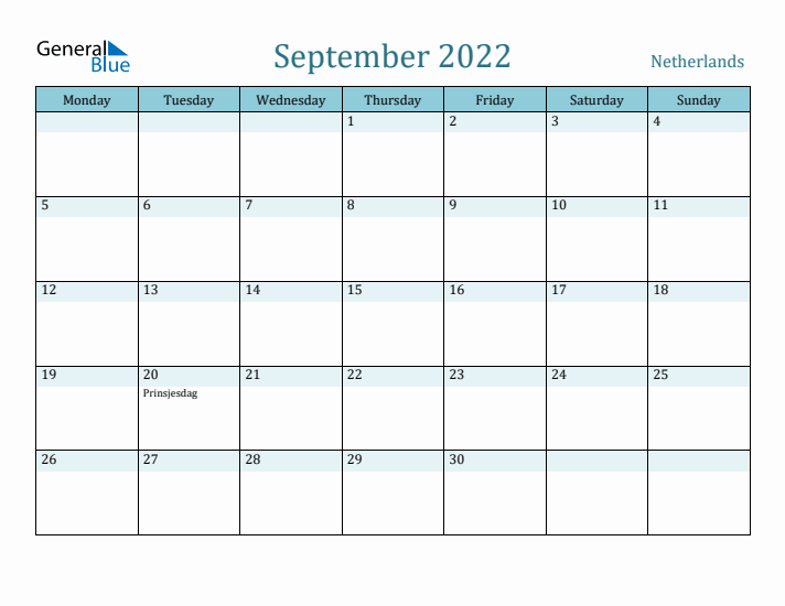 September 2022 Calendar with Holidays