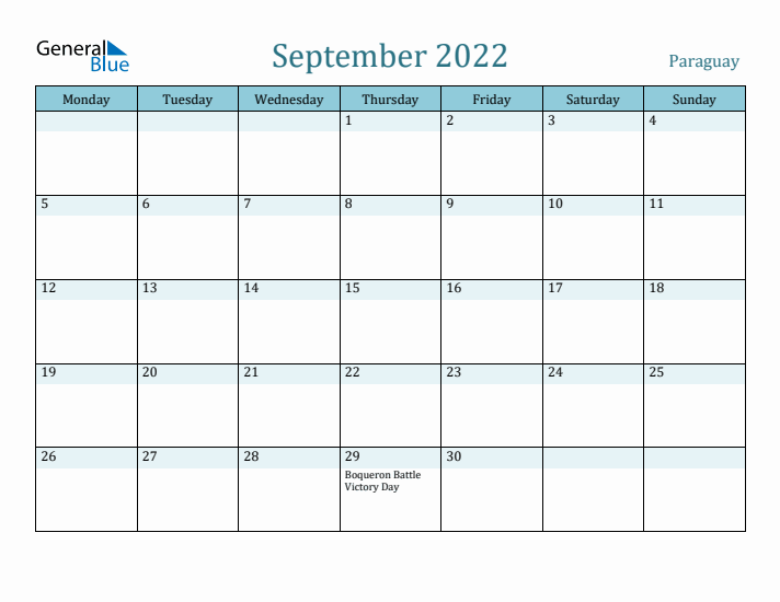 September 2022 Calendar with Holidays