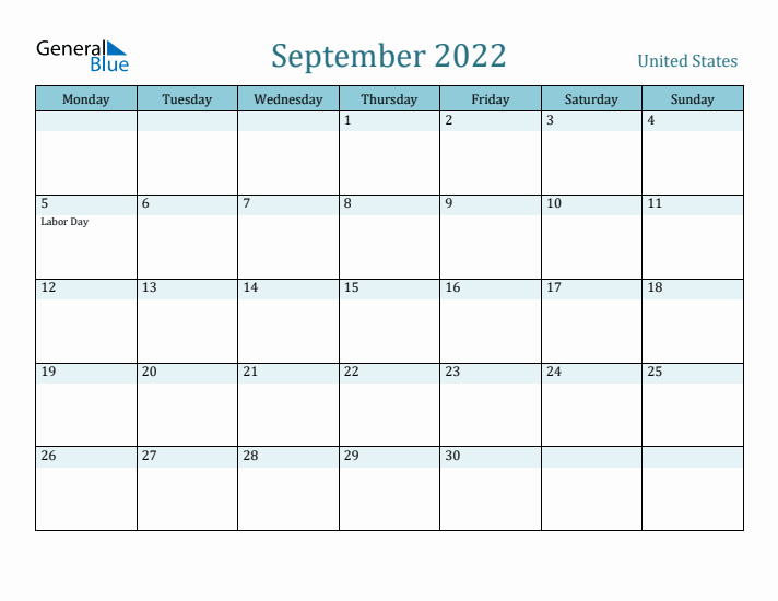 September 2022 Calendar with Holidays