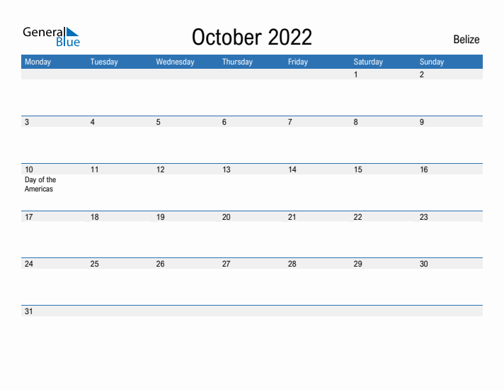 Fillable October 2022 Calendar